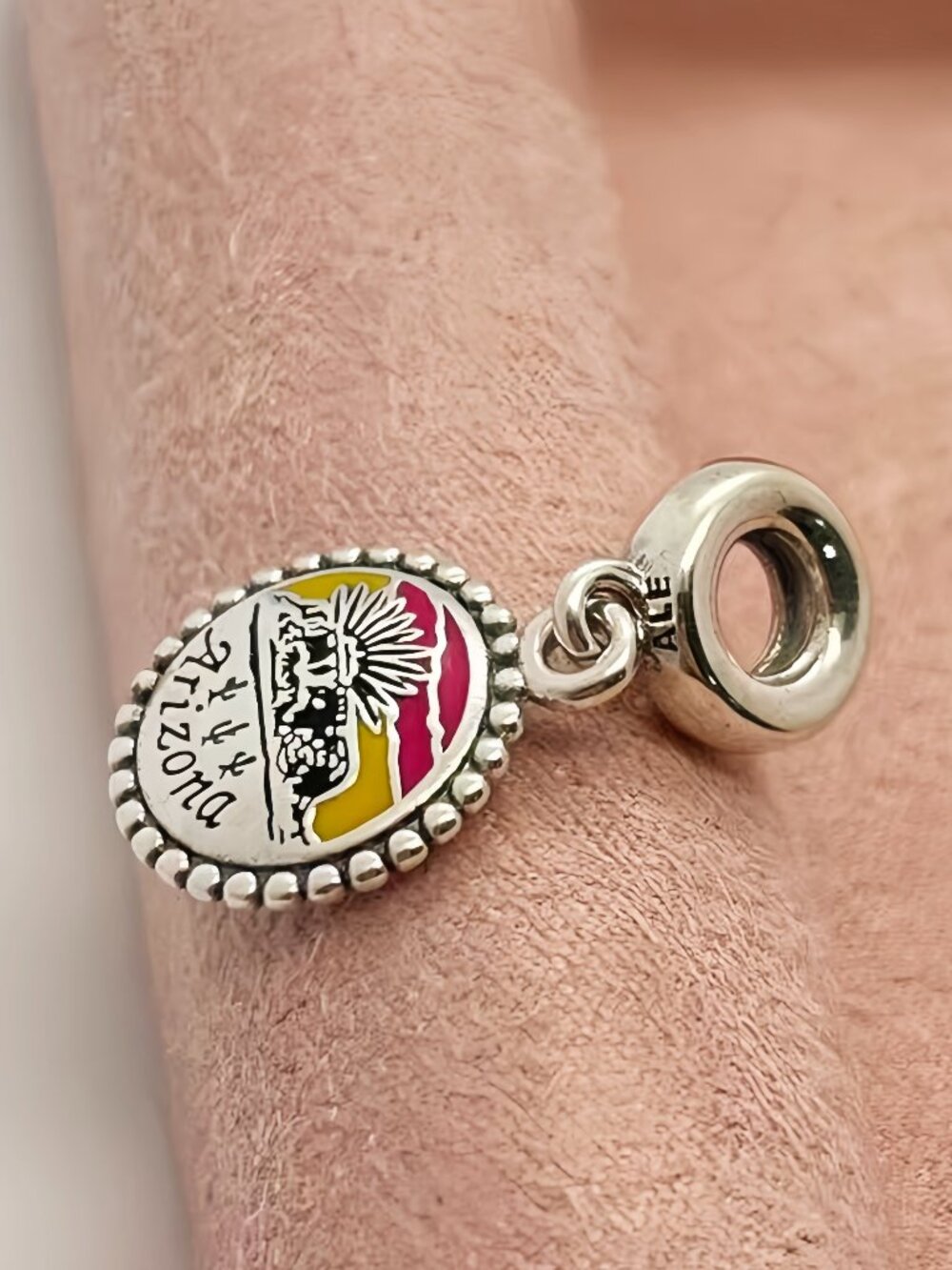 Pandora Arizona Exclusive Charm Arizona Exclusive  Sunset Enamel Dangle Charm - Picture 2 of 4